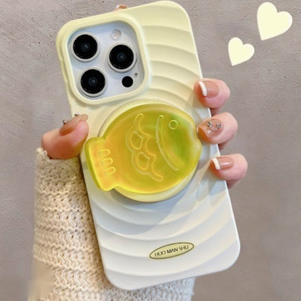 Personalized Gradient Ripple Circle Design Phone Case For iPhone 15